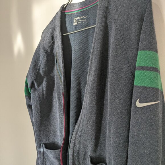 Classic Nike Golf Dri-Fit Cardigan Men's Size M Athleisure Preppy - Picture 2 of 7